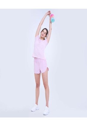 Camiseta Para Mujer Manga Corta Color Rosa Marca Ostu #40092269