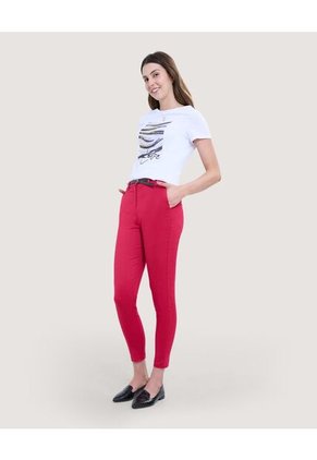 Camiseta Para Mujer Manga Corta Color Blanco Marca Ostu #40092219