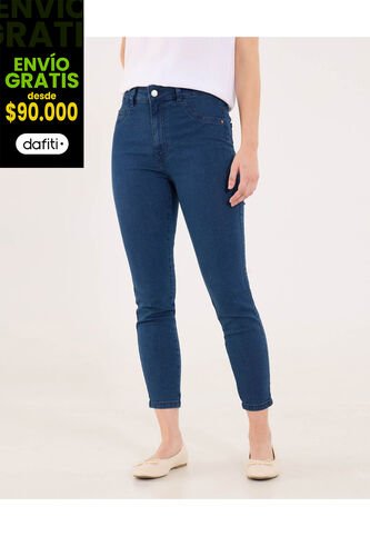 Jean Para Mujer Skinny Color Azul Marca Ostu #40160545 Ostu