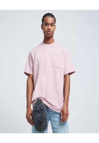 Camiseta Para Hombre Manga Corta Color Rosado  Marca Ostu #60091221 Ostu