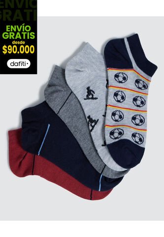 Medias Para Niño Invisible Color Pack X Marca Ostu #80980100 Ostu