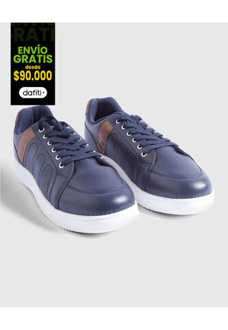 Tenis Hombre Ostu  Azul Sintético 60720066-5 Ostu