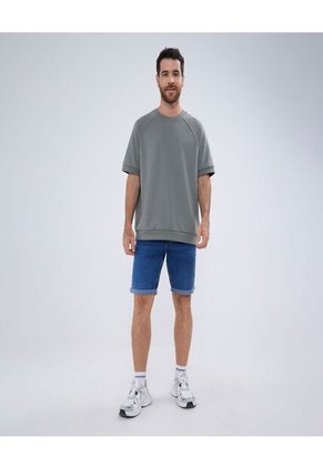 Bermuda Para Hombre Color Azul Medio Marca Ostu #60100405