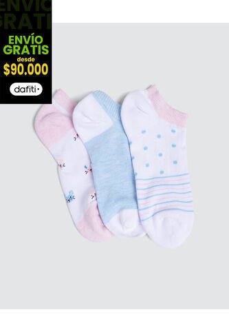 Medias Para Niña Invisible Color Pack X Marca Ostu #90980093 Ostu