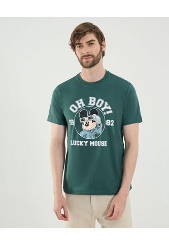 Camiseta Con Estampado Lucky Mouse  De Hombre #60091747 Ostu Ostu