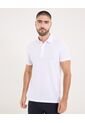 Polo Para Hombre Cuello Maquina Sin Bolsillo Color Blanco Marca Ostu #60110809 de Ostu