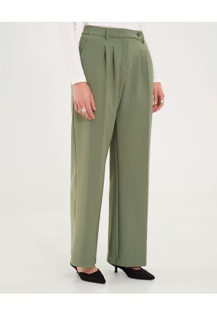 Pantalón Para Mujer Moda Color Verde Marca Ostu #40070825