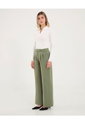 Pantalón Para Mujer Moda Color Verde Marca Ostu #40070825