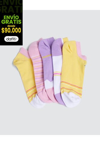 Medias Para Niña Invisible Color Pack X Marca Ostu #90980092 Ostu