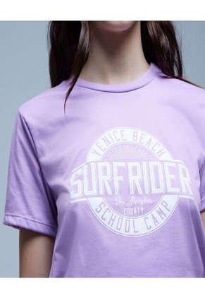 Camiseta Para Mujer Manga Corta Color Morado Marca Ostu #40092048