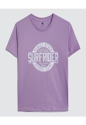 Camiseta Para Mujer Manga Corta Color Morado Marca Ostu #40092048