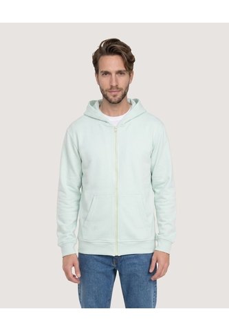 Buzo Hoodie Zipper De Ajuste Cómodo  Para Hombre Verde Ostu Ostu