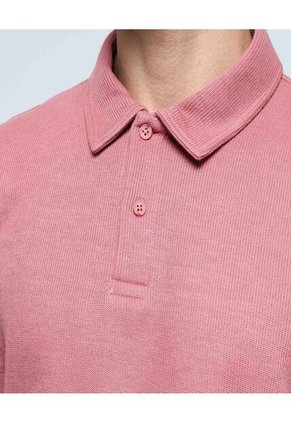 Polo Para Hombre Cuello Maquina Sin Bolsillo Color Naranja Marca Ostu #60110687