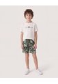 Bermuda Bañadora Camuflado Tropical Para Niño  Infantil Niño Verde Ostu de Ostu