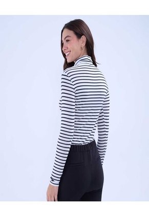 Camiseta Para Mujer Manga Larga Color Negro Marca Ostu #40092239