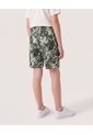 Bermuda Bañadora Camuflado Tropical Para Niño  Infantil Niño Verde Ostu de Ostu