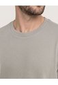 Camiseta Unicolor Texturizada  Para Hombre Verde Ostu de Ostu