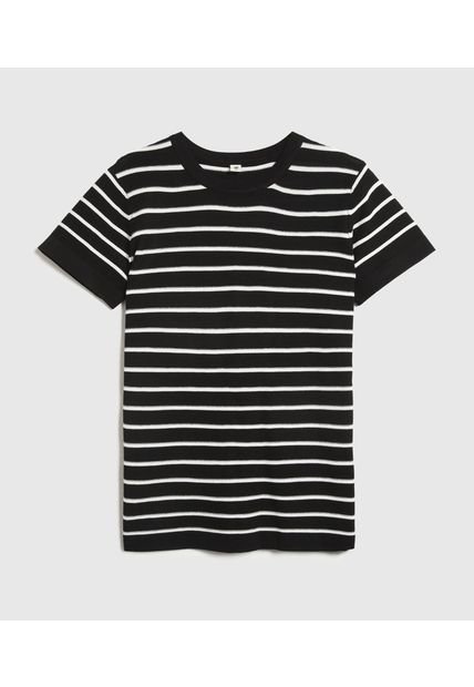 Camiseta Para Hombre Manga Corta Cuello Redondo Color Negro Marca Ostu #60091594