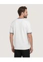 Camiseta Regular Preteñida Klang  Para Hombre Crema Ostu de Ostu