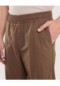 Bermuda Básica Con Bolsillos  Para Hombre Café Ostu de Ostu