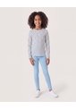 Camiseta Rayas Manga Larga  Infantil Niña Azul Ostu de Ostu