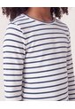 Camiseta Rayas Manga Larga  Infantil Niña Azul Ostu de Ostu