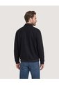 Chaqueta Bomber De Botones  Para Hombre Negro Ostu de Ostu