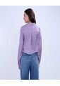 Camisa Para Mujer Manga Larga Color Lila  Marca Ostu #40010212 de Ostu