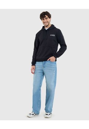 Buzo Para Hombre Hoodie Color Negro Marca Ostu #60060394