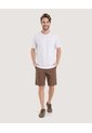 Camiseta Unicolor Texturizada  Para Hombre Gris Ostu de Ostu