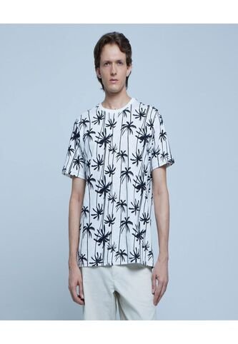 Camiseta Para Hombre Manga Corta Color Blanco Marca Ostu #60091165 Ostu