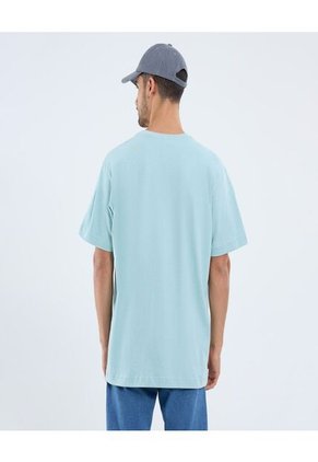 Camiseta Para Hombre Manga Corta Cuello Redondo Color Azul Marca Ostu #60091647