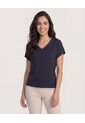 Blusa  Para Mujer Manga Corta Color Negro Marca Ostu #40121059 de Ostu
