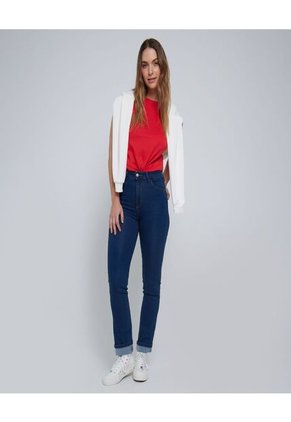 Camiseta Para Mujer Manga Sisa Color Rojo Marca Ostu #40092013