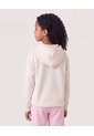 Buzo Hoodie Mensaje Inspirador  Infantil Niña Crema Ostu de Ostu