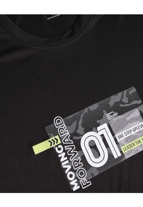 Camiseta Para Hombre Manga Corta Color Negro Marca Ostu #60090972