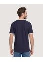 Camiseta Regular Preteñida Klang  Para Hombre Azul Ostu de Ostu