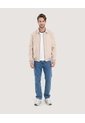 Chaqueta Bomber De Botones  Para Hombre Arena Ostu de Ostu