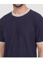 Camiseta Regular Preteñida Klang  Para Hombre Azul Ostu de Ostu