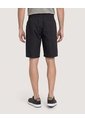 Bermuda Básica Con Bolsillos  Para Hombre Negro Ostu de Ostu