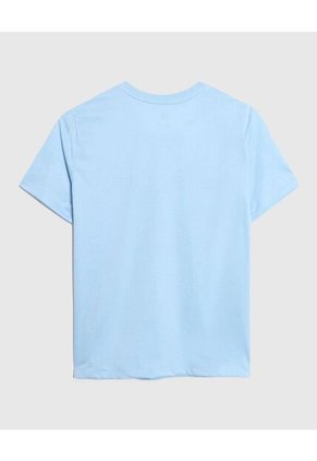 Camiseta Para Mujer Manga Corta Color Azul Marca Ostu #40092044