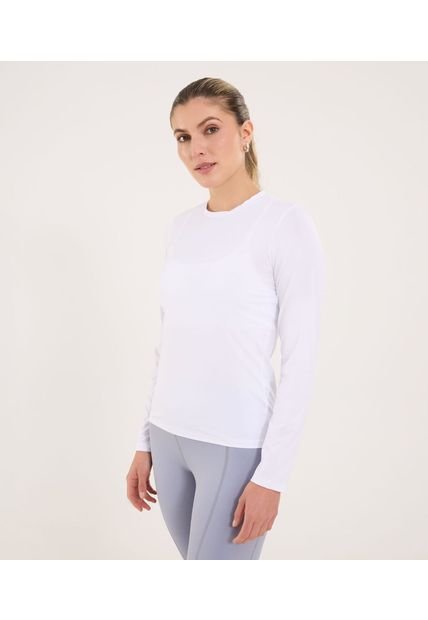 Camiseta Para Mujer Manga Larga Cuello Redondo Color Blanco Marca Ostu #40092378
