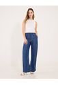 Jean Para Mujer Wide-Leg Fluido Color Azul  Marca Ostu #40160484 de Ostu