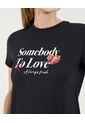 Camiseta Para Mujer Manga Corta Cuello Redondo Color Negro Marca Ostu #40092439 de Ostu