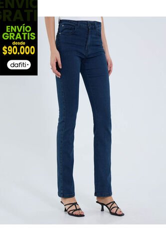 Jean Para Mujer Regular Color Azul Marca Ostu #40160540 Ostu