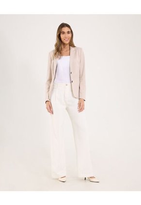 Blazer Para Mujer  Color Beige Marca Ostu #40400013