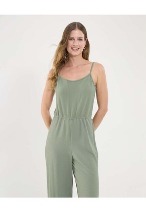 Enterizo Para Mujer Manga Sisa Color Verde Marca Ostu #40320125