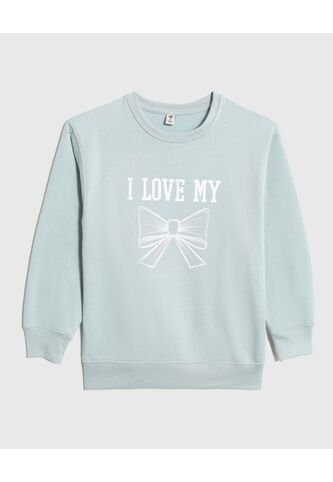 Buzo Infantil Niña Cuello Redondo Color Verde Marca Ostu #90060151 Ostu