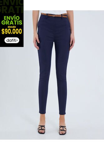 Pantalón Para Mujer Chino Color Azul Marca Ostu #40070762 Ostu