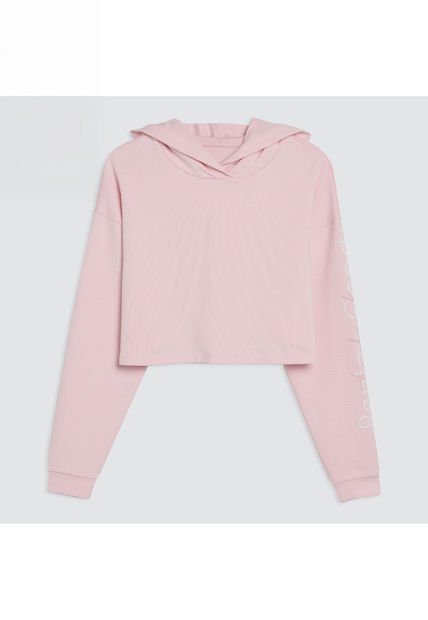 Hoodie Mujer Ostu  Rosa Poliéster 40060225-2341